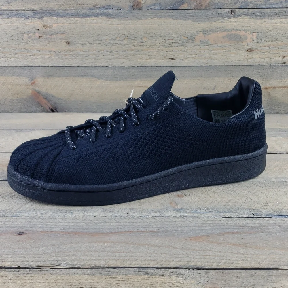 adidas PW Superstar PK Originals Pharrell Williams Primeknit Triple Black - Picture 3 of 10